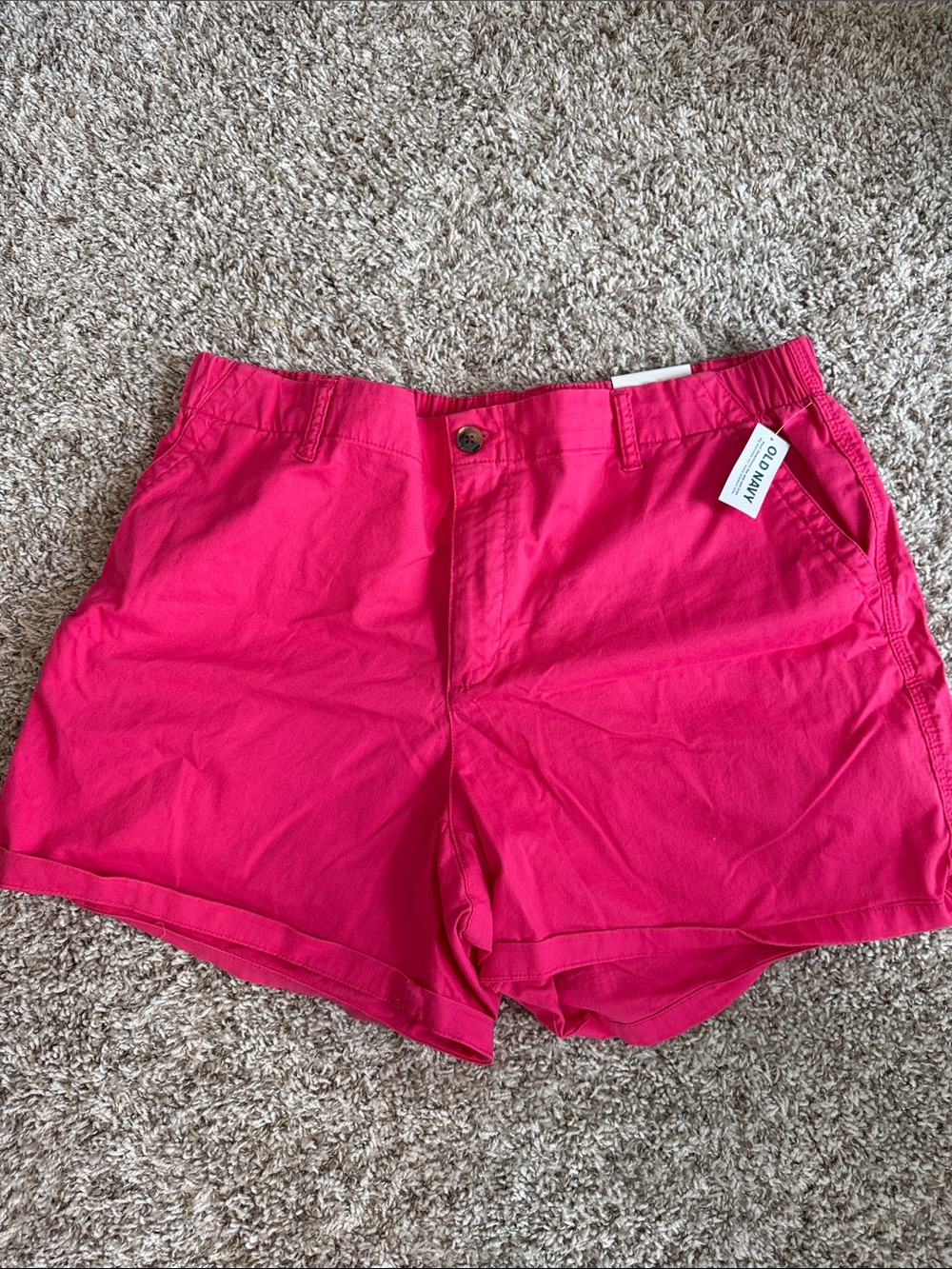 Old Navy Bright Fuchsia Women's Chino Shorts
